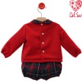 Del Sur - Conjunto bebé Casablanca rojo azul