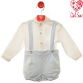 Del Sur - Conjunto para bebé Matilda celeste