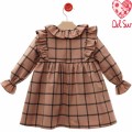 Del Sur - Vestido para niña Gigi rosa empolvado
