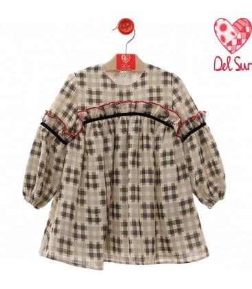 Del Sur - Vestido Camelot gris para niña
