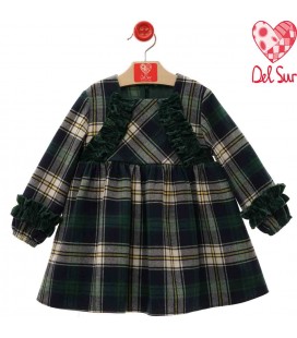 Del Sur - Vestido para niña Sabrina verde