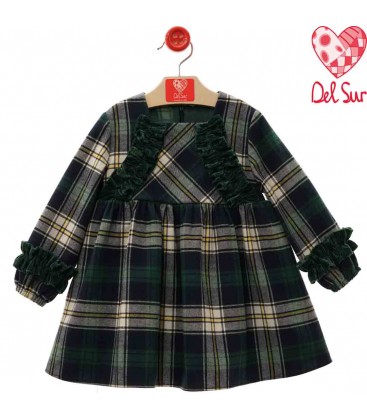 Del Sur - Vestido para niña Sabrina verde