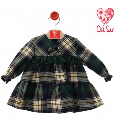 Del Sur - Vestido para bebé Sabrina verde