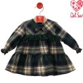 Del Sur - Vestido para bebé Sabrina verde