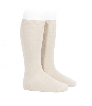 Cóndor - Calcetines altos básicos punto liso - Lino