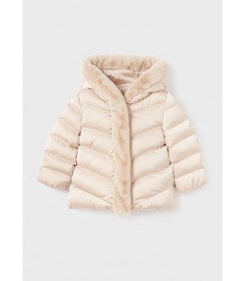 Abel&Lula - Chaqueton satinado pelo beige
