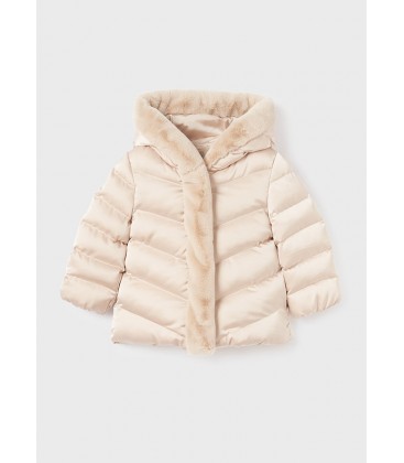 Abel&Lula - Chaqueton satinado pelo beige