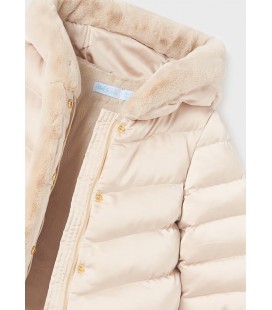 Abel&Lula - Chaqueton satinado pelo beige