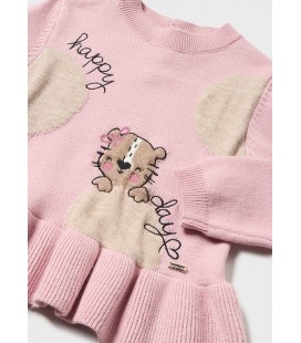 Mayoral - Conj. tricot pantalon largo rosado