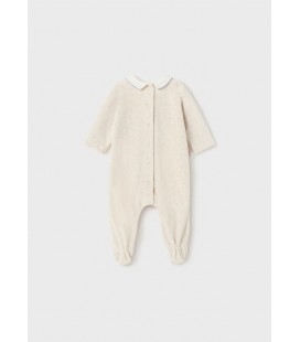 Mayoral Newborn - Pelele tundosado milk vigoré