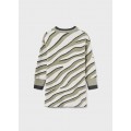 Mayoral - Vestido tricot estampado zebra