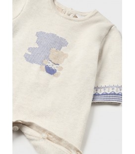 Mayoral Newborn - Pelele tricot milk vigoré