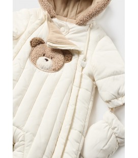 Mayoral Newborn - Buzo microfibra garbanzo