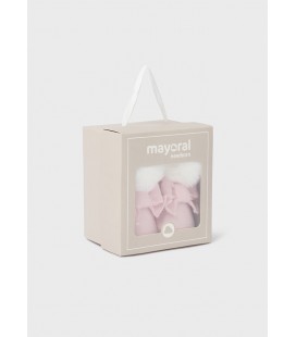Mayoral Newborn - Botita tricot rosa baby