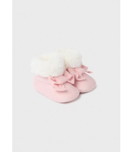 Mayoral Newborn - Botita tricot rosa baby