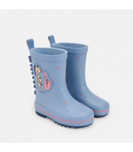 Waterlemon - Botas de agua azul cebra jazz