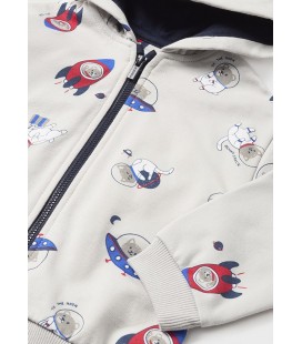 Mayoral - Chandal estampado camiseta cuarzo