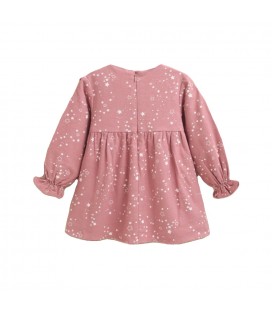Dadati - Vestido rosa estrellas para bebé