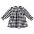 Calamaro Baby - Vestido Chester gris para bebé