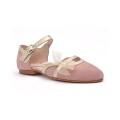 Yowas - Zapato afelpado rosa y oro
