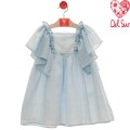 Del Sur - Vestido niña Nerja celeste cielo