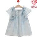 Del Sur - Vestido niña Nerja celeste cielo