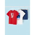 Mayoral - Conj. punto 2 camisetas color sandia