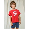 Mayoral - Conj. punto 2 camisetas color sandia