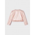 Mayoral - Chaqueta pu color nude
