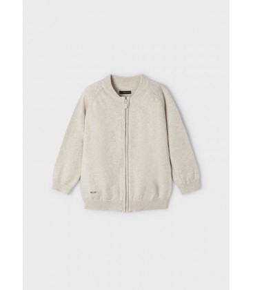 Mayoral - Cardigan tricot cremallera color rafia