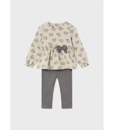 Mayoral - Conj. Leggings Punto Jacquard Marengo