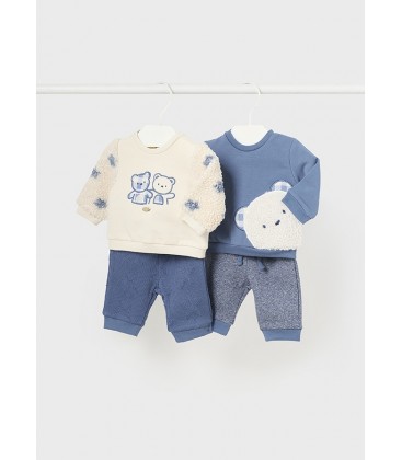 Mayoral Newborn - Conj. Punto 4 Piezas Mid Blue
