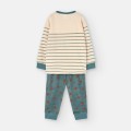 Waterlemon - Pijama Infantil Crema y Gris con Perrito Bordado