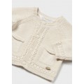 Mayoral Newborn - Cardigan Cuello Redondo Crema Vig