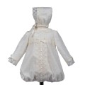 Misha Baby - Pelele de Bautizo Organza Topos con Capota