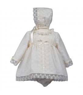 Misha Baby - Jesusito de bautizo Organza Topos con Capota