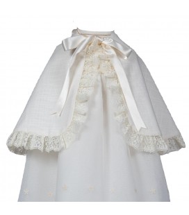 Misha Baby - Capa de Bautizo Lino