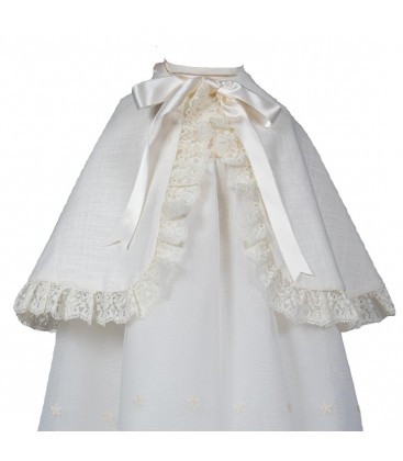 Misha Baby - Capa de Bautizo Lino