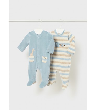 Mayoral Newborn - Set 2 Peleles Tundosado Polar