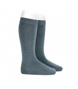 Cóndor - Calcetines altos básicos punto liso - Zinc