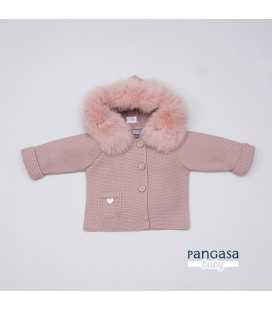 Pangasa Baby - Trenka Luxury Pelo Natural color Rosa Vintage