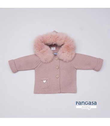 Pangasa Baby - Trenka Luxury Pelo Natural color Rosa Vintage
