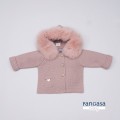 Pangasa Baby - Trenka Luxury Pelo Natural color Rosa Vintage