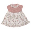 Juliana - Vestido bebé cuerpo de punto flores Maquillaje