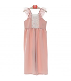 Del Sur - Mono infantil niña "Familia Skye" Rosa Empolvado