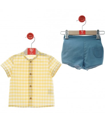 Del Sur - Conjunto bebé "Familia Barbados" Vainilla