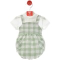 Del Sur - Conjunto bebé "Familia Jamaica" Verde Empolvado