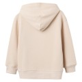 Zippy - Sudadera con capucha de felpa beige claro con letras para niño