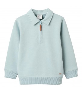 Zippy - Sudadera de felpa de algodón gris claro para niño
