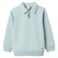 Zippy - Sudadera de felpa de algodón gris azulado para niño